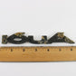Vintage Audi Black & Silver Plastic Nameplate Badge Emblem 6.25"
