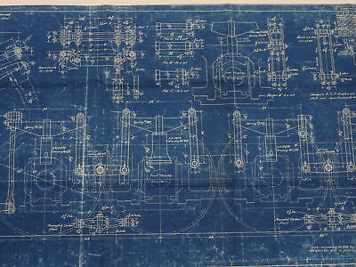 Santa Fe Spring Rigging Motive Power Train Blueprint 51-a 207 July 8 1927 52"