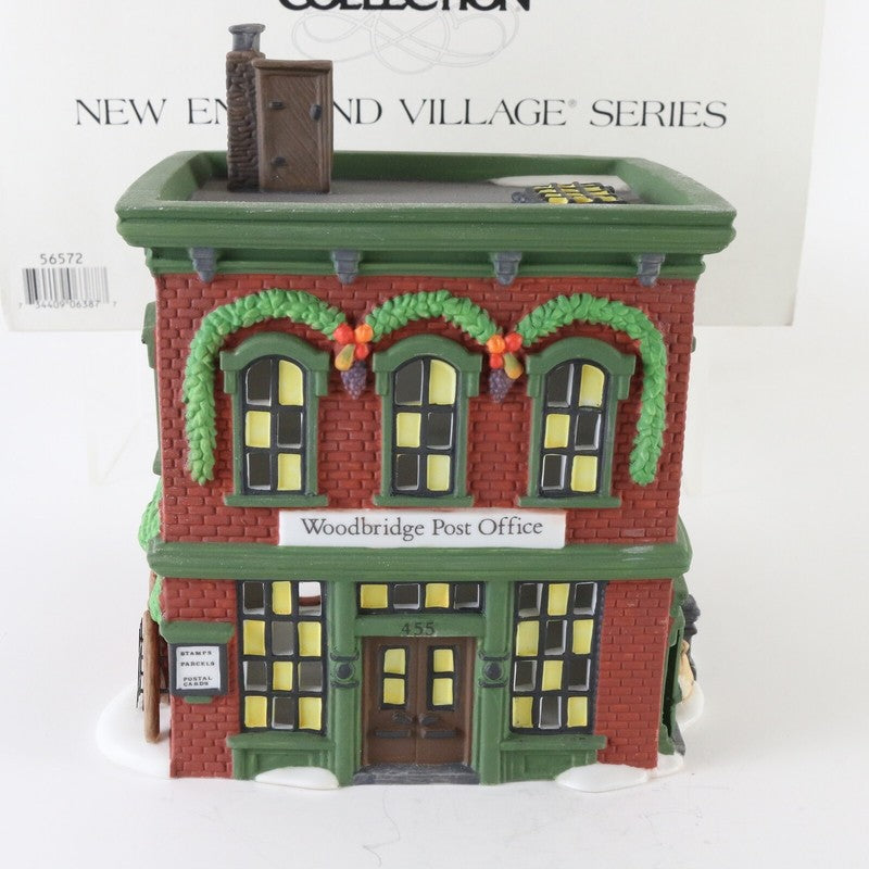 Dept 56 New England Heritage Village Woodbridge Post Office Christmas Xmas 56572