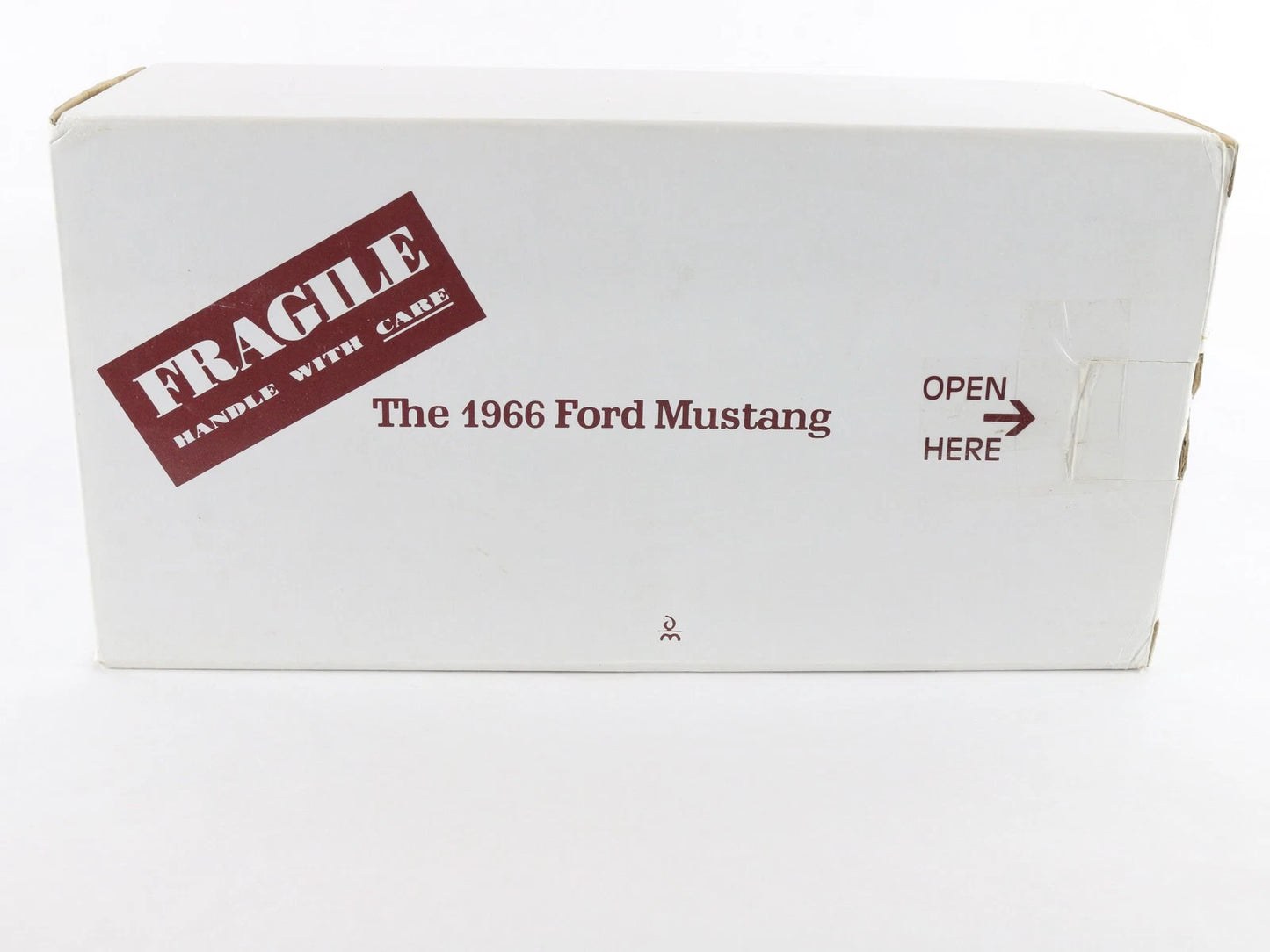 1966 Ford Mustang Maroon Danbury Mint 1:24 Diecast Model Car
