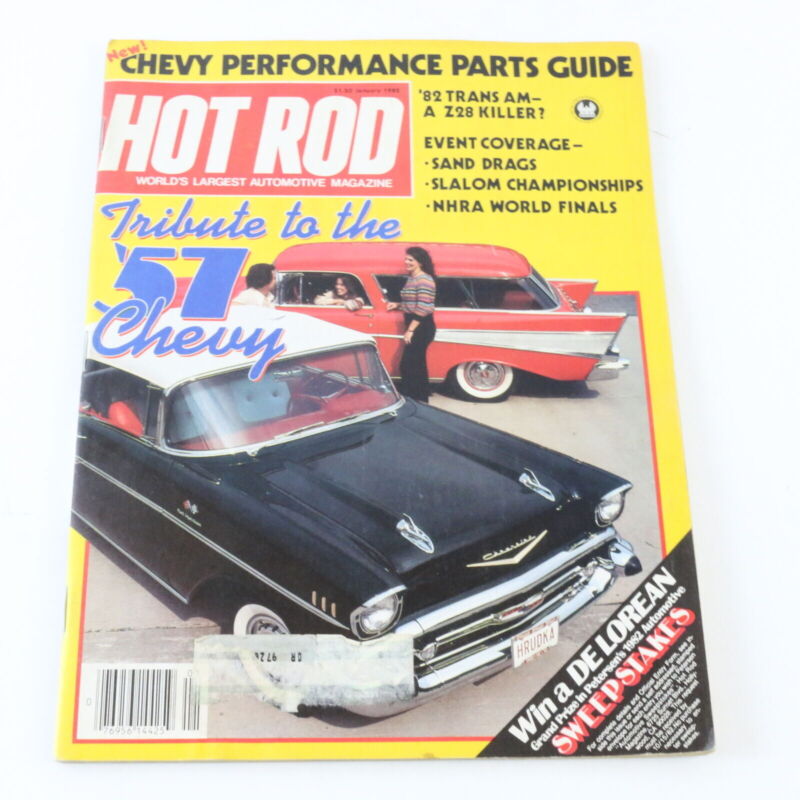 Hot Rod Chevy Performance Parts Guide January 1982 VINTAGE HOT ROD