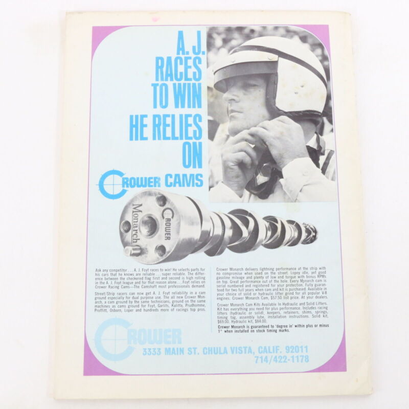 1968 Crower Cams & Equipment King Of Cams Car Part Catalog Drag Racing