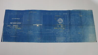 Seaboard Air Line auto car blueprint 1934