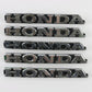 Lot Of 5 Honda Black & Silver Plastic Emblem Badges 5.25"