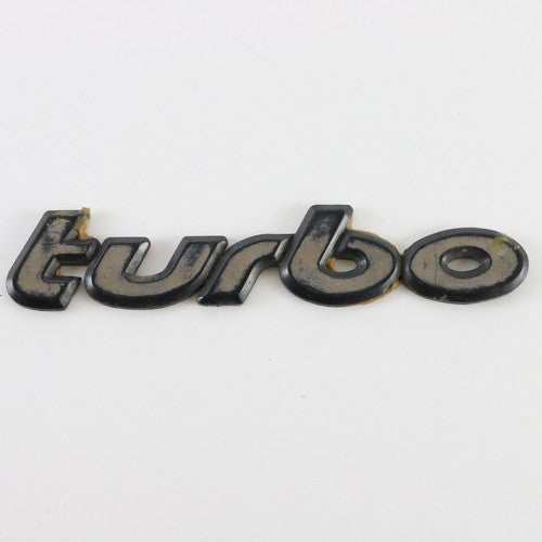  Audi 5000 4000 TURBO Plastic Automobile Emblem Badge Trunk Lid 5.25"