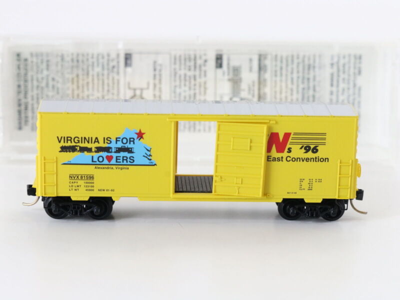 N Micro Trains Mtl Special Run NVX Virginia 1996 Convention 40' Box Car 81596