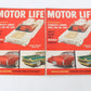 Lot Of 4 Motor Life Vintage Car Magazines Feb Aug Dec 1959 35c