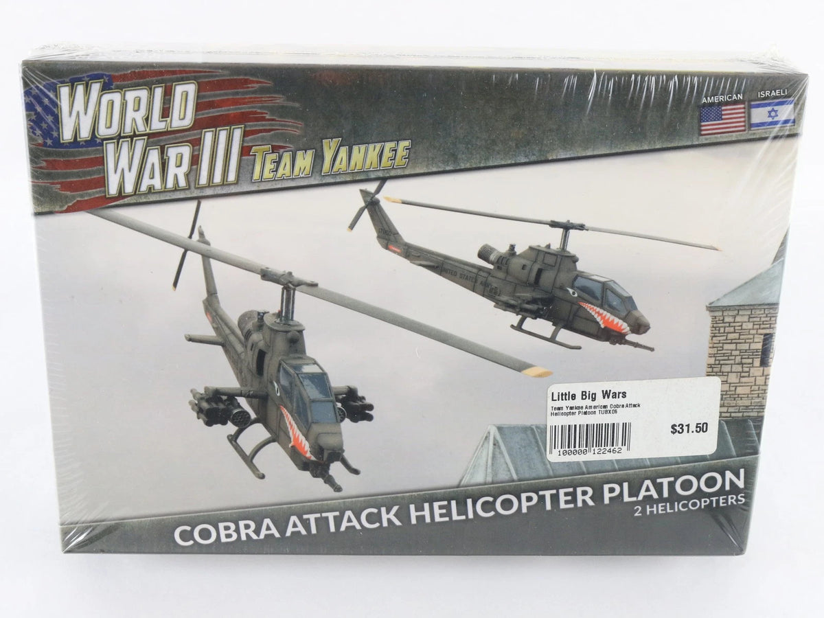 Cobra Attack Helicopter Platoon WW3 American Israeli Team Yankee 1:100 Sealed