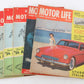 Lot Of 5 formerly Hop UP & Motor Life Car Magazines Mar May June 1954 25c