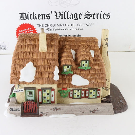 Dept 56 Dickens Village Smoking Christmas Carol Cottage Christmas Building