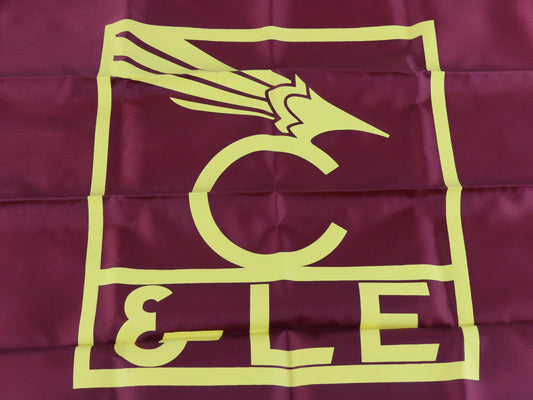 Cincinnati & Lake Erie Dark Red Maroon Railroad Flag 2x3 USA Made