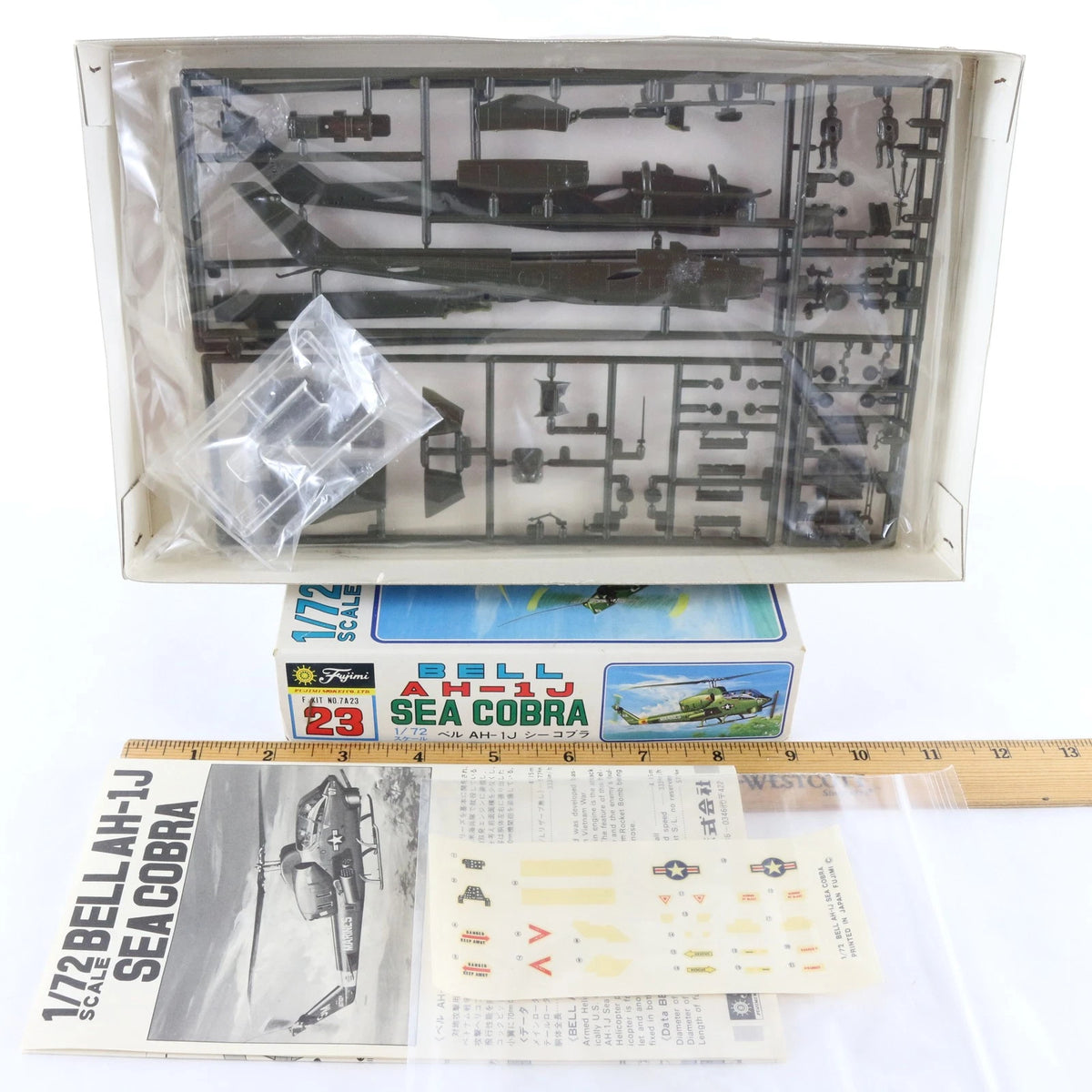 AH-1J Sea Cobra Attack Helicopter Bell Fujimi 1:72 7A23 500 Military Kit