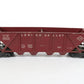 Lionel Postwar Lehigh Valley LV 643625 Plastic Quad Hopper Car O Maroon