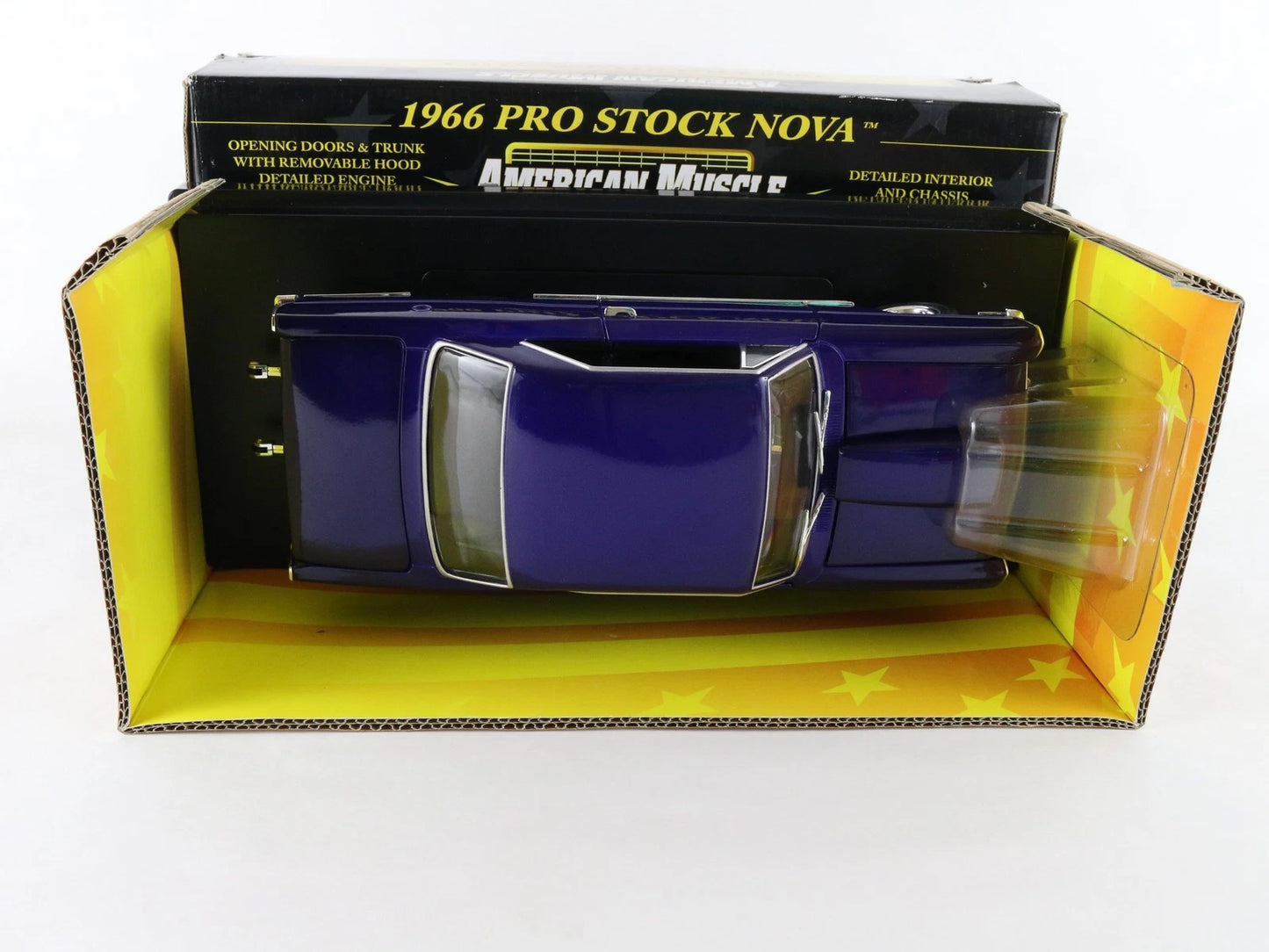 1966 Chevy Nova Pro Stock Purple American Muscle ERTL 1:18 1 Of 5000 36678