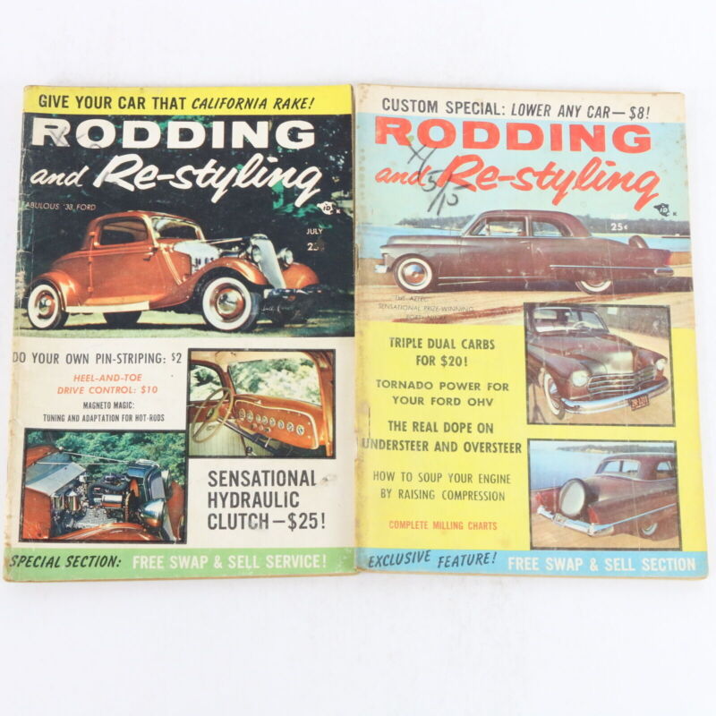 Lot Of 6 Rodding Restyling Apr May June July 1957 Vintage Car Magazines