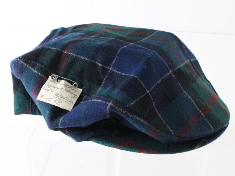 Pendleton Green And Blue 100% Wool Plaid Sport Ivy Cap NEWSBOY IVY MULTIPLE SIZE