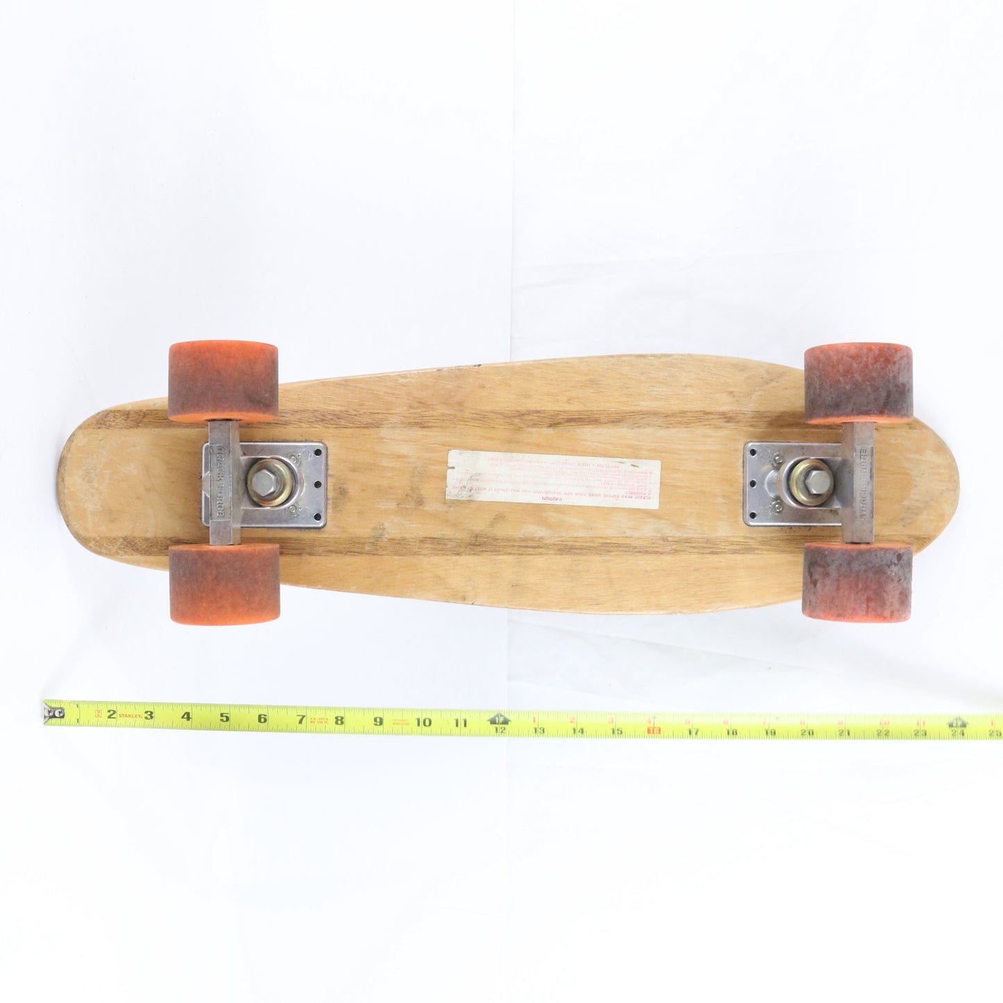 Pro Class Track Force Wooden Vintage Skateboard Deck W/ Wheels 24"