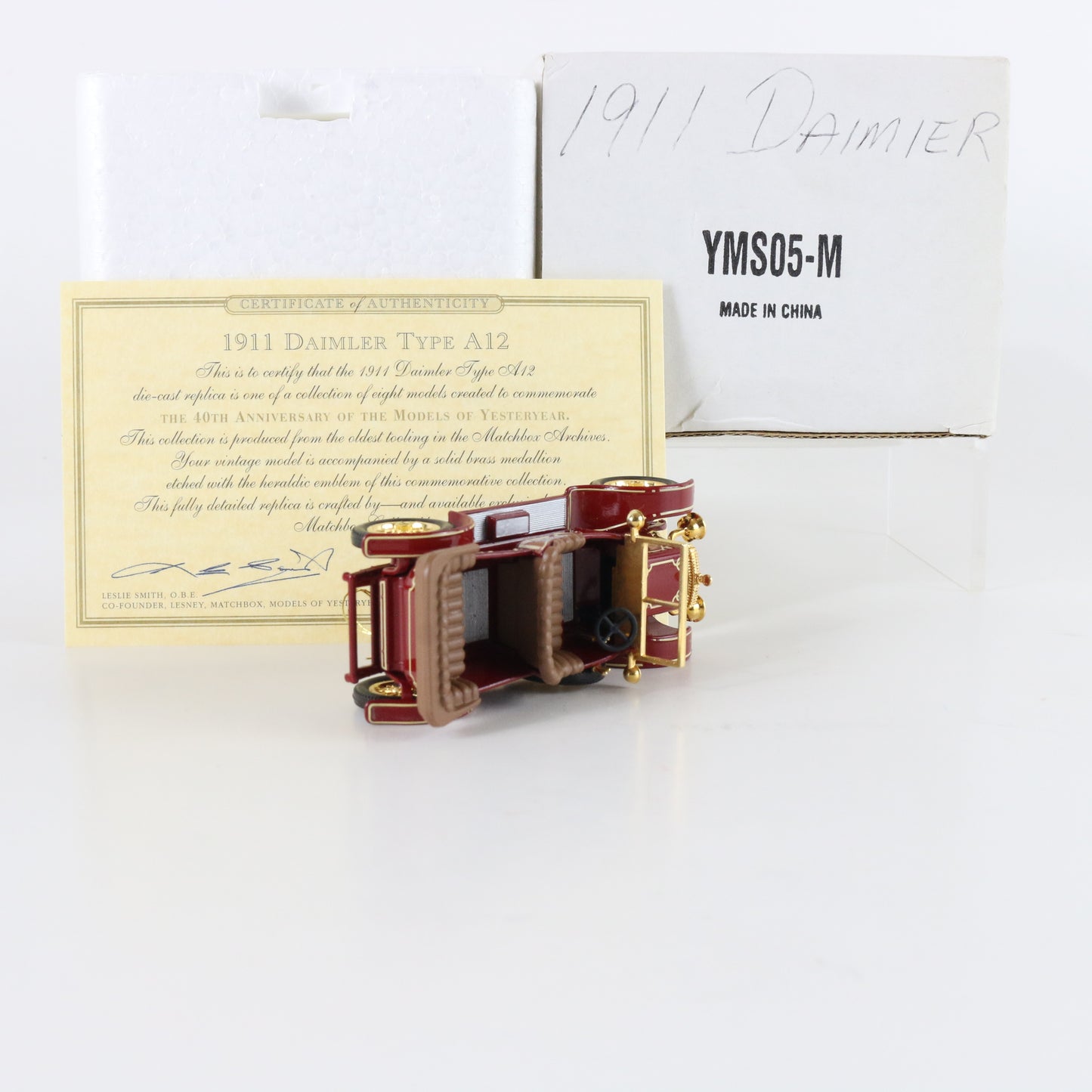 1911 Daimler Type A12 40th Models Of Yesteryear Matchbox 1:43 Yms05-m