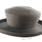 Frank Olive Ladies Brown Mad Hatter Top Kettle Edge Brim Hat 6 7/8 55cm