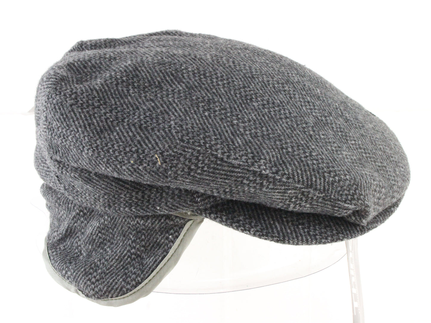 Bee Hats Thinsulate Mens Vintage Gray Mix Sport Cap W/ Ear Flap S