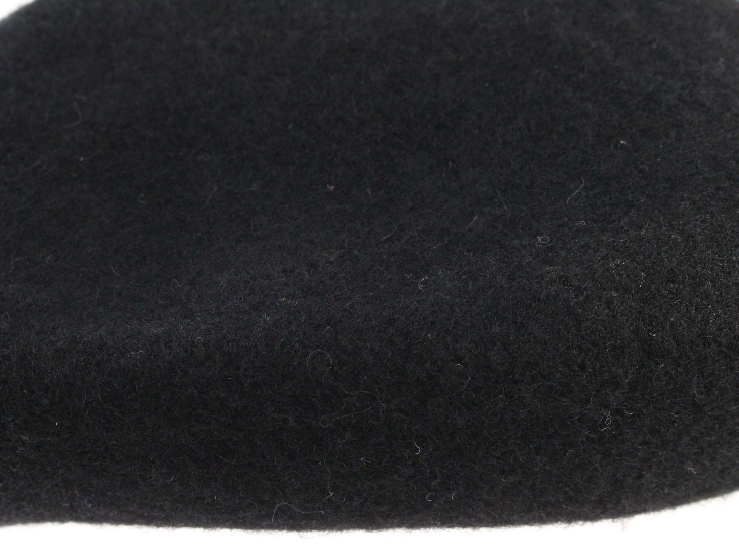 Lake of the Isles Mens Vintage Black Wool Felt Beret SMALL