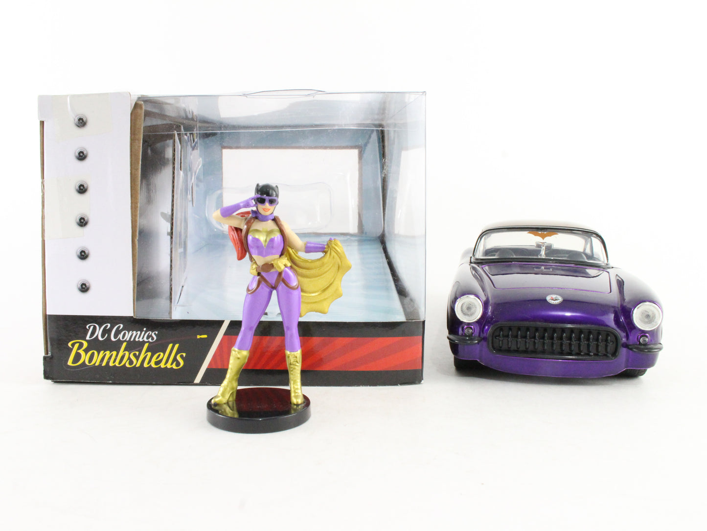 Batgirl & 1957 Chevy Corvette DC Comics Bombshells Jada 1:24 Scale Model 30457