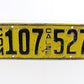 1925 California Cal License Plate Commercial 107 527 Vintage Metal Automobile