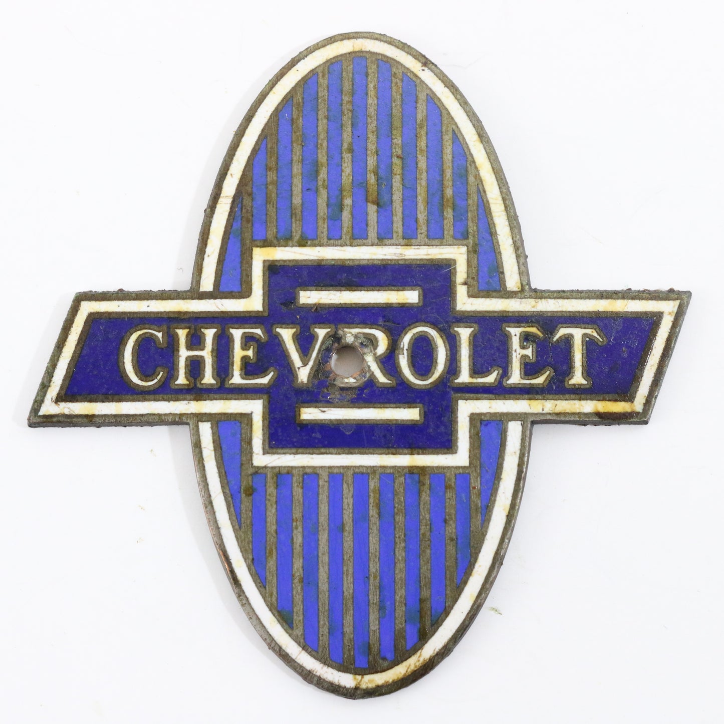 Chevrolet Pre-War 1930s Era Antique Automobile Emblem Radiator Badge 3"