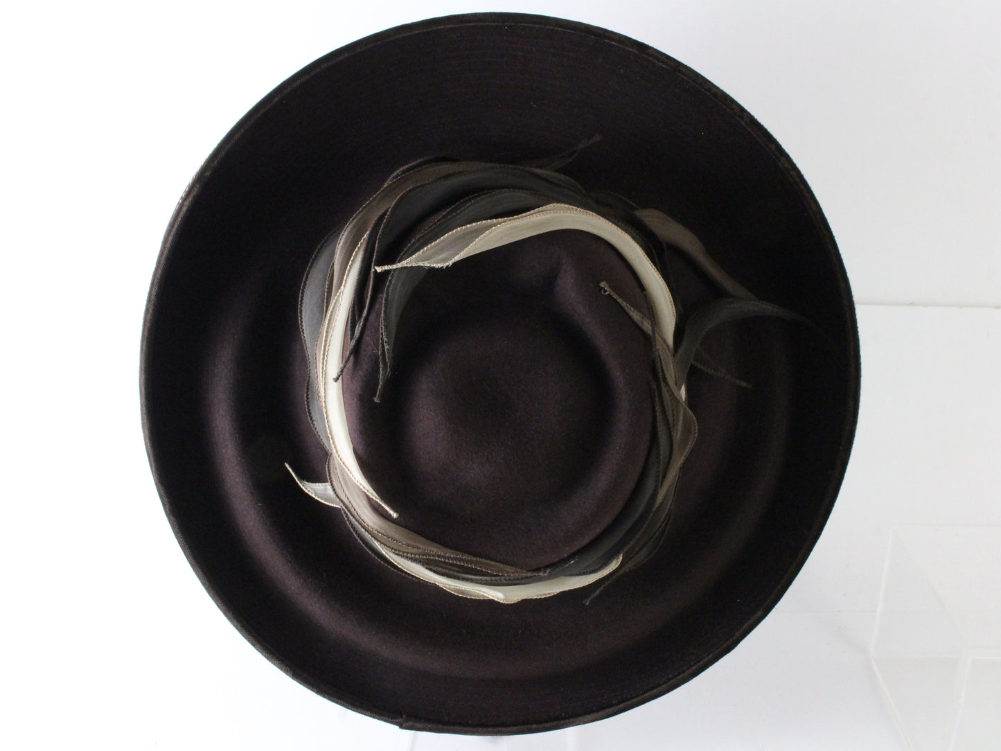 Gabriela Ligenza Ladies Elegant Handmande Brown Felt Hat 7 56cm