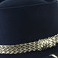 Fiesta Hat Waterproof Black Wool Felt Cowboy Cowgirl Hat Gold Band MULTIPLE SIZE