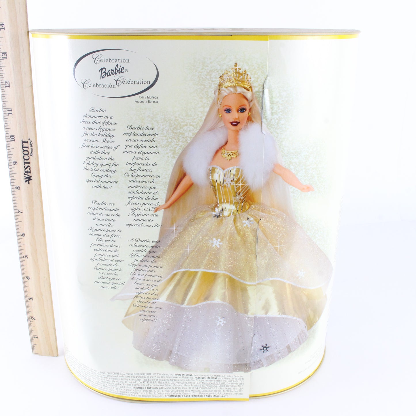 Celebration Barbie Special 2000 Ed. Blonde W/ Gold Gown 28269 Foreign Release