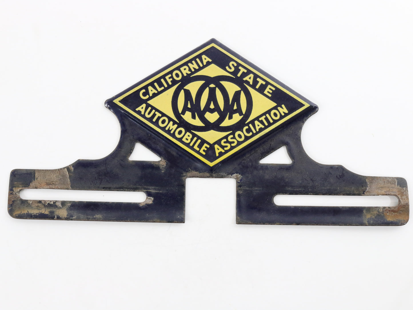 AAA California Automobile Association Metal License Topper Badge