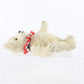 Vintage Sarah Bears Teddy Bear White W/ Red White Blue Ribbon 10" Glass Eyes