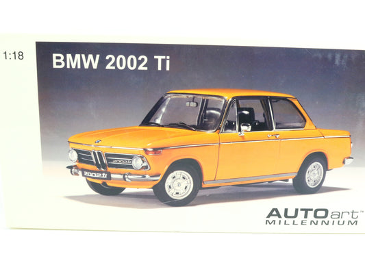 2002 BMW TI Orange Autoart Millennium 1:18 Model Car 70506, AUTOART 1:18, High End Diecast, Scale Model, Detailed Model Car, Vintage AutoArt, Auto Art Scale