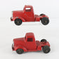 Pair of Tootsietoy Red Diecast Semi Trucks
