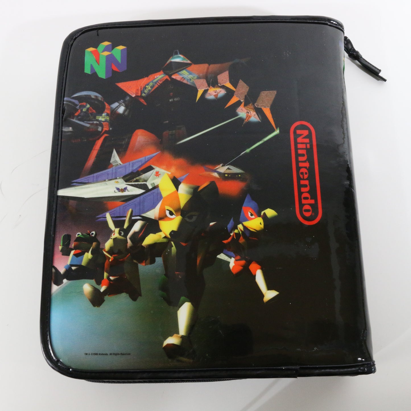 Star Fox 64 Zipper Binder Nintendo 64 Black 3 Ring W/ Tag Pentab 1999