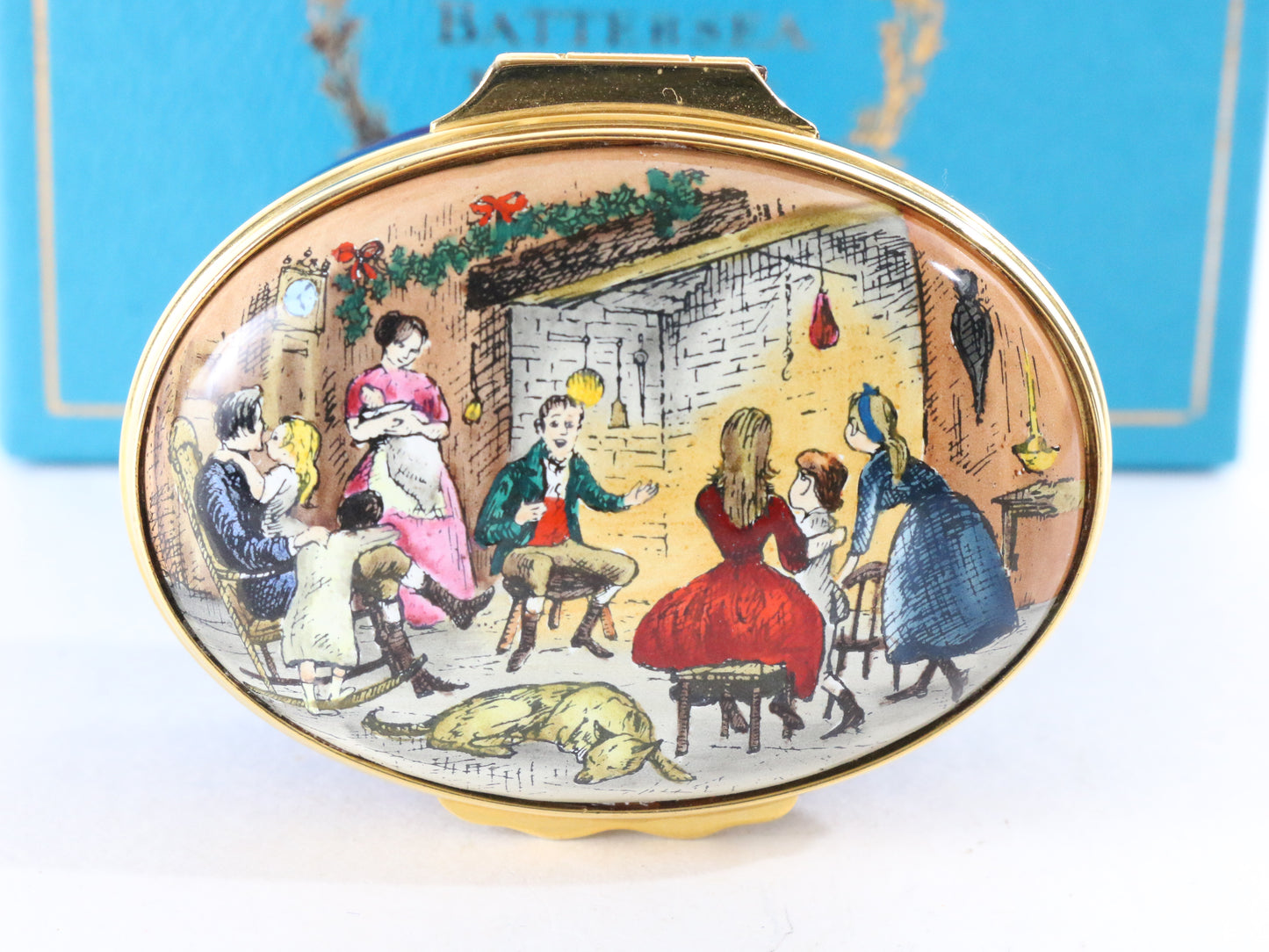 Bilston & Battersea Halcyon Days A Fireside Story Christmas 1978 Enamel 11/365