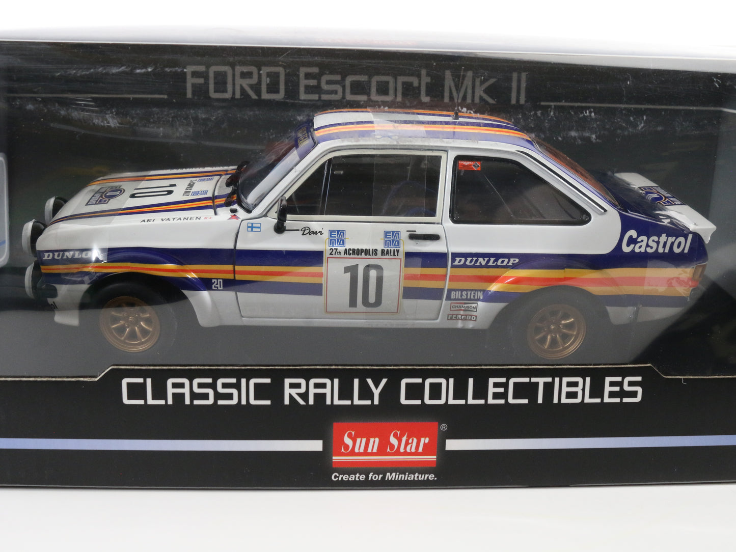 1980 Ford Escort MKII #10 Vatanen Richards Classic Rally Sun Star 1:18