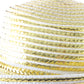 George Zamaul Couture Ladies Gold and White Pattern Hat 7 1/8 57cm