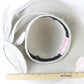George Zamaul Ladies Fancy Boutique Ivory Felt Hat W/ Rhinestones 7 1/4 58cm WOW