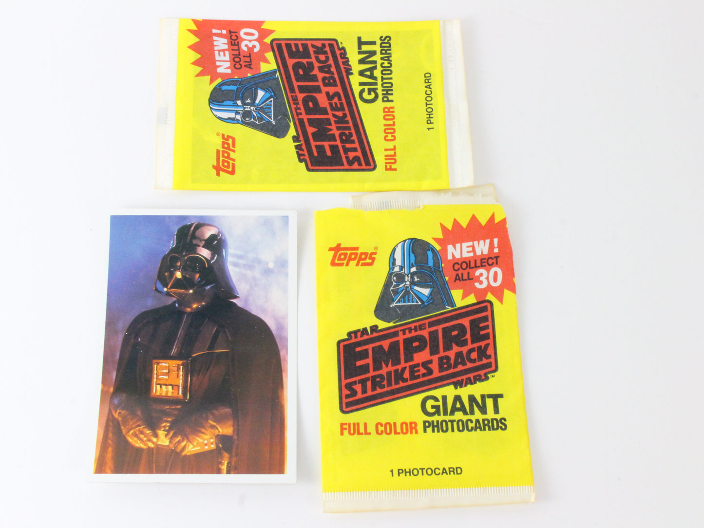 Set Of 36 Star Wars Empire Strikes Back Giant Photocards Topps 1980 W/ Box