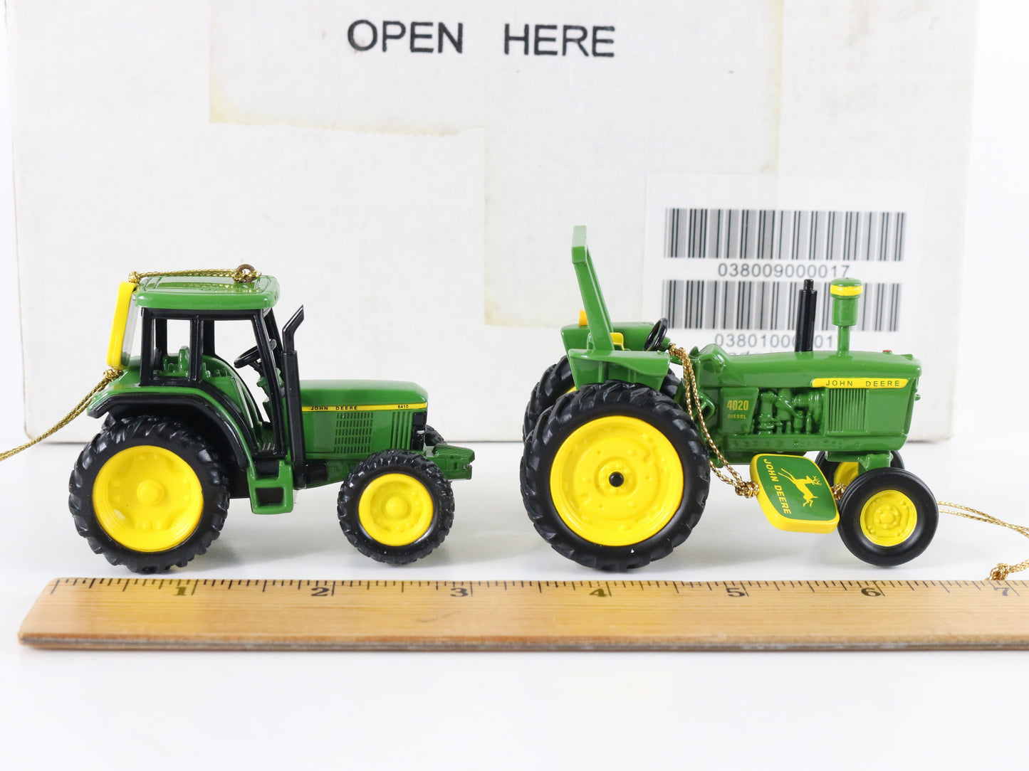 John Deere Tractor Ornaments Model 4020 & Model 6410 Danbury Mint?