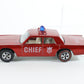 Hot Wheels Redline Plymouth Fury Fire Dept Chief Cruiser Mattel 1968 USA NICE!