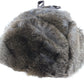 Biltmore Ladies Dark Brown Genuine Rabbit Fur Bomber Winter Hat l