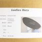 Chapeau Creations Ladies Boutique Black Felt Hat W/ Bow 6 7/8 55cm