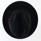Royal Biltmore Mens Classic Black Felt Fedora W/ Feather 6 5/8 53cm