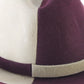 Borsalino Italian Fancy Boutique Ladies Beige Burgundy 2 Tone Felt Hat Size: M