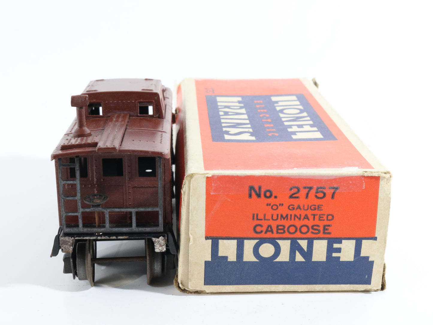 Lionel O 2757 Pennsylvania Prr 477618 Illuminated Caboose 2757