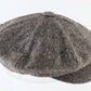 Mens Brown Mix Tweed Eight Quarter Cap W/ Black Interior One Size