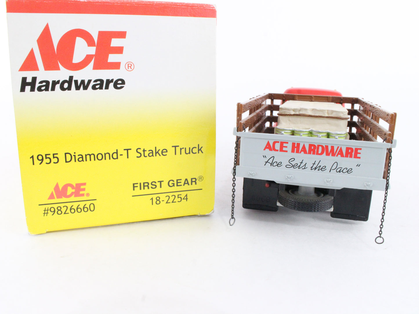 1955 Diamond-T Stake Truck Ace Hardware First Gear 1:34 Scale Model 18-2254